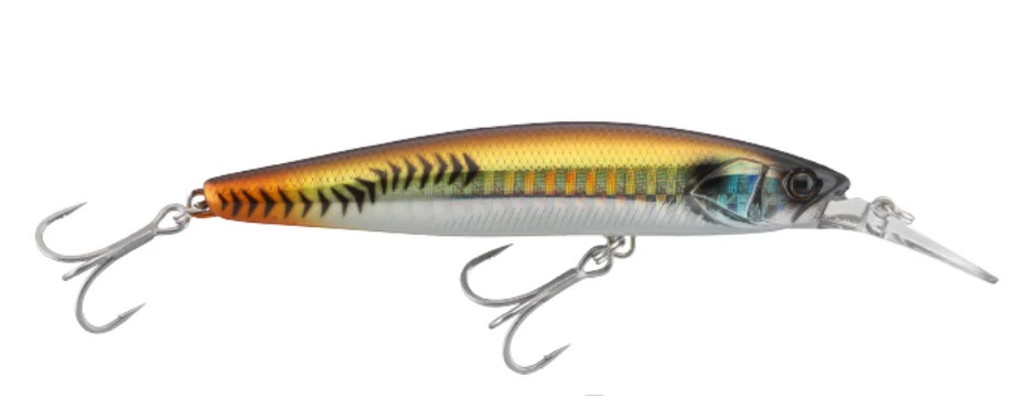 Jackall BigBacker Wangan Minnow, cor Gold Bait