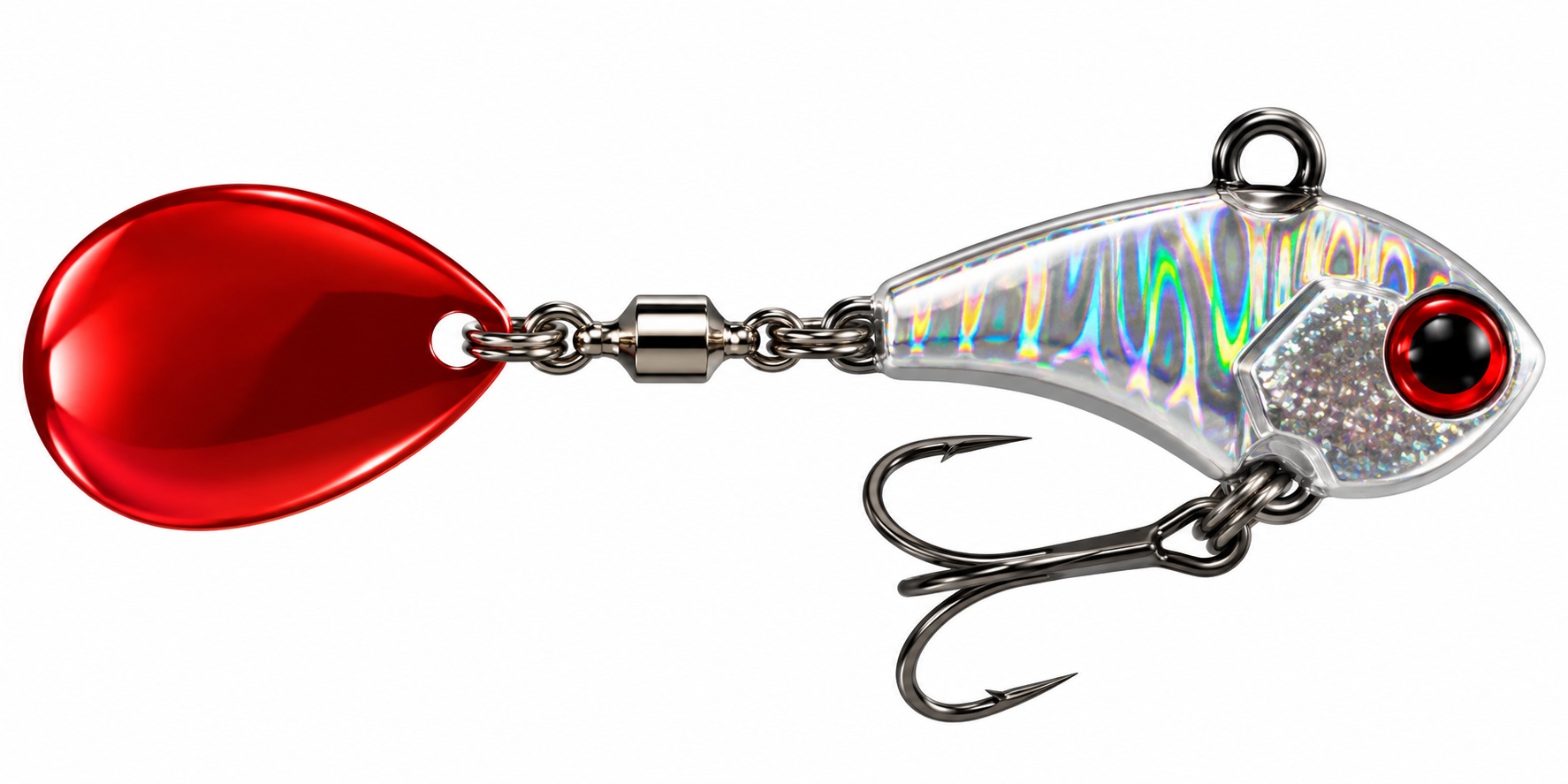 Jackall Deracoup 14g, cor Silver Red Tail
